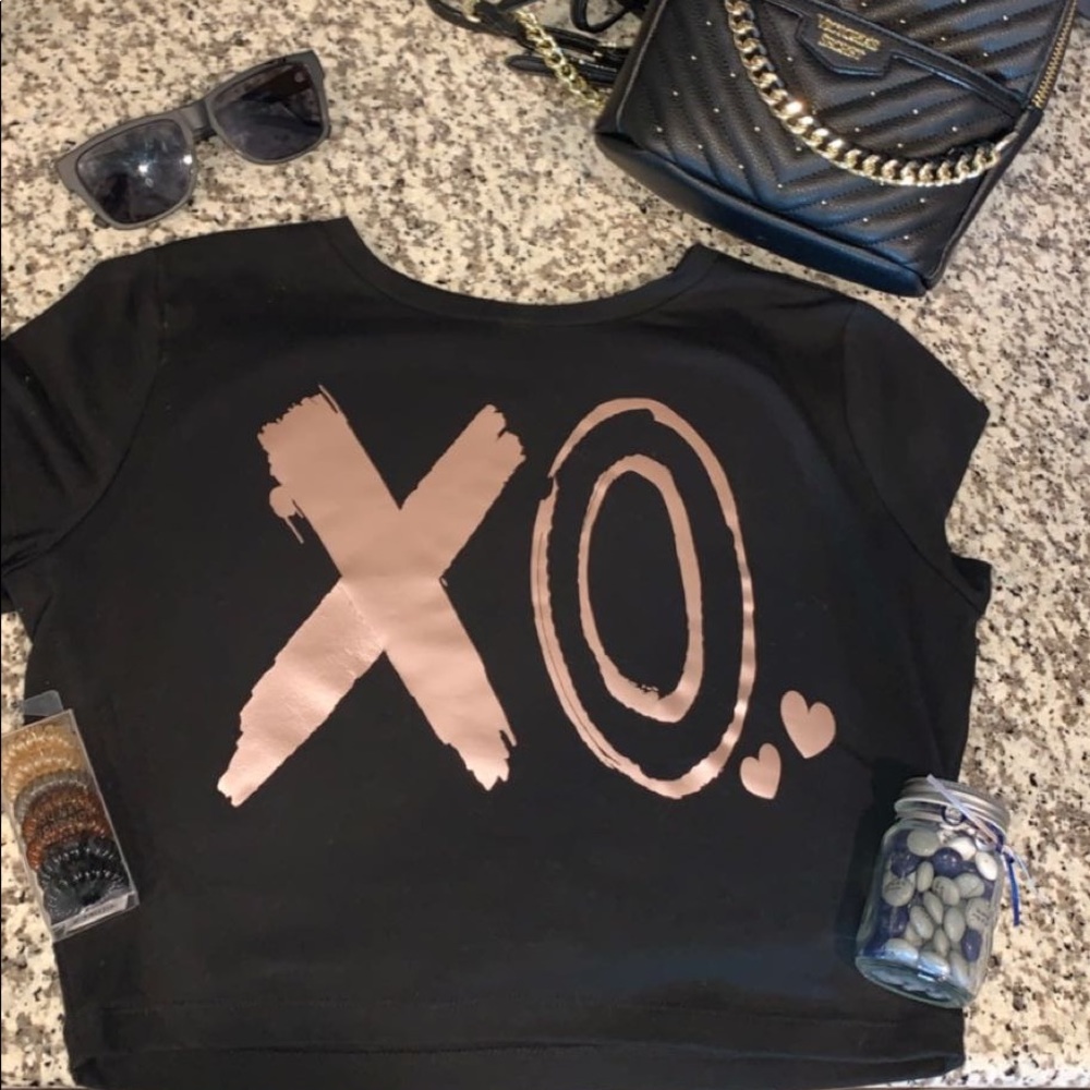 XO Valentines Crop Top